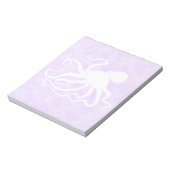 Oktopus auf Lila - 5,5" x 6" Notepad Notizblock (Rotiert)