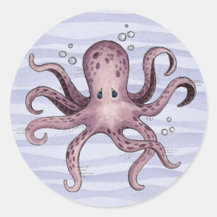 Oktopus - Aufkleber
