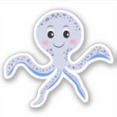 Oktopus Aufkleber (Vorderseite)