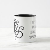 Oktopus aus Minoan-Keramik mit lustigem Text Tasse (Zentrum)