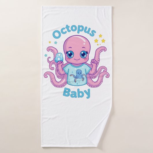 Oktopus-Badetuch Baby Badehandtuch (Badehandtuch)
