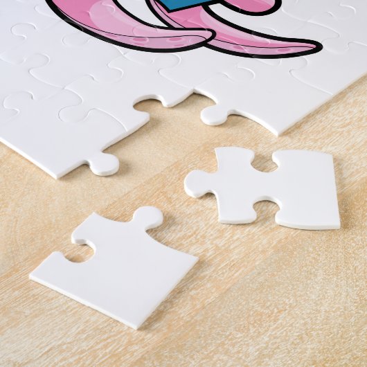 Oktopus beim Lesen eines Buches Puzzle (Seite)