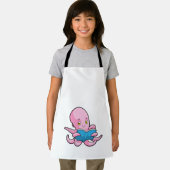 Oktopus beim Lesen eines Buches Schürze (Insitu)