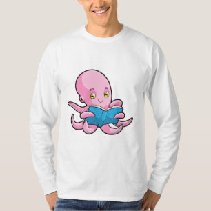 Oktopus beim Lesen eines Buches T-Shirt