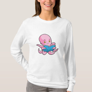 Oktopus beim Lesen eines Buches T-Shirt