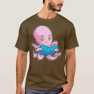 Oktopus beim Lesen eines Buches T-Shirt