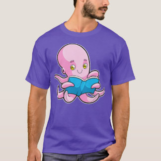 Oktopus beim Lesen eines Buches T-Shirt
