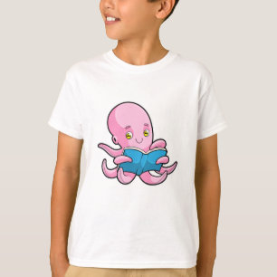Oktopus beim Lesen eines Buches T-Shirt