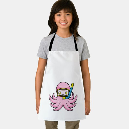 Oktopus beim Tauchen mit Schnorchel & Schwimmbrill Schürze (Insitu)