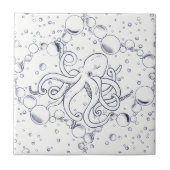 Oktopus Bubble Drift Primärstufe Fliese (Vorderseite)