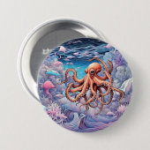 Oktopus Button (Vorne & Hinten)