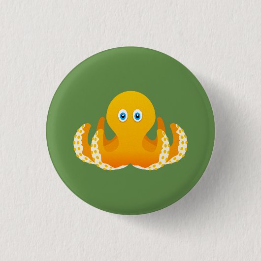 Oktopus Button (Vorderseite)