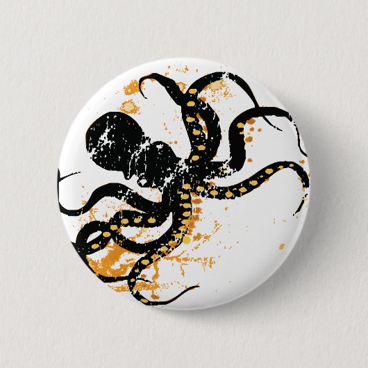 Oktopus Button (Vorderseite)