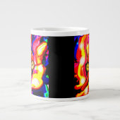 Oktopus cool Art Zwei-Tone-Kaffee-Tasse Jumbo-Tasse (Vorderseite)
