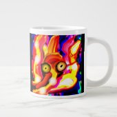 Oktopus cool Art Zwei-Tone-Kaffee-Tasse Jumbo-Tasse (Rechts)