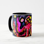 Oktopus-coole Kunst Tasse (Vorderseite Links)