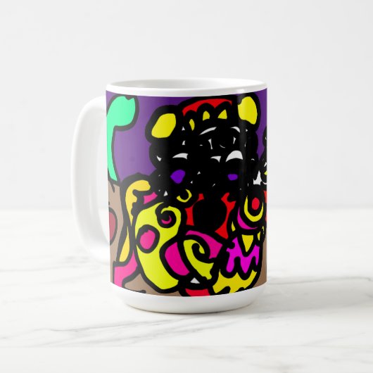Oktopus   cooler Stil Kaffeetasse (Vorderseite Links)