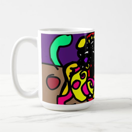 Oktopus   cooler Stil Kaffeetasse (Links)