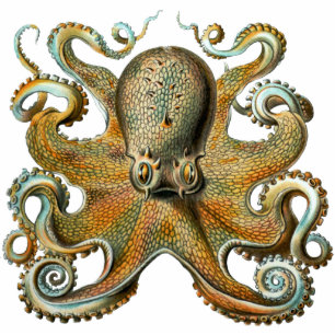 Oktopus-Cutout-Magnet/Skulptur Fotoskulptur Magnet