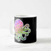 Oktopus der niedlichen gefärbte Krawatte Kaffeetasse (Vorderseite Links)