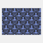 Oktopus (dunkle und helle Hintergründe) Geschenkpapier Set (Vorderseite 3)