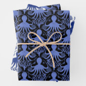 Oktopus (dunkle und helle Hintergründe) Geschenkpapier Set (Beispiel)
