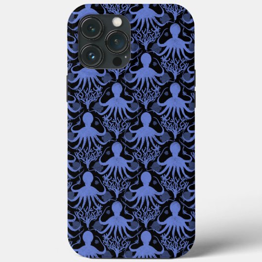 Oktopus (dunkler Hintergrund) Case-Mate iPhone Hülle (Rückseite)