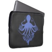 Oktopus (dunkler Hintergrund) Laptopschutzhülle (Vorne Rechts)