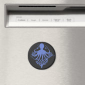 Oktopus (dunkler Hintergrund) Magnet (In Situ (Geschirrspüler))