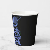 Oktopus (dunkler Hintergrund) Pappbecher (Links)