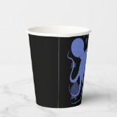 Oktopus (dunkler Hintergrund) Pappbecher (Rechts)