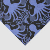 Oktopus (dunkler Hintergrund) Seidenpapier (Ausschnitt)