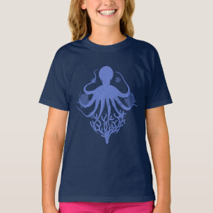 Oktopus (dunkler Hintergrund) T-Shirt