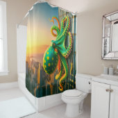 Oktopus Duschvorhang (Beispiel)