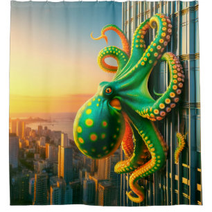 Oktopus Duschvorhang
