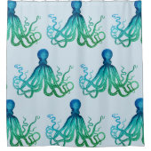 Oktopus Duschvorhang (Vorderseite)