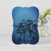 Oktopus  einladung (Stehend Vorderseite)