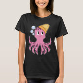 Oktopus-Eiscreme T-Shirt (Vorderseite)