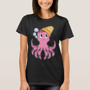 Oktopus-Eiscreme T-Shirt
