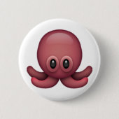 Oktopus - Emoji Button (Vorderseite)