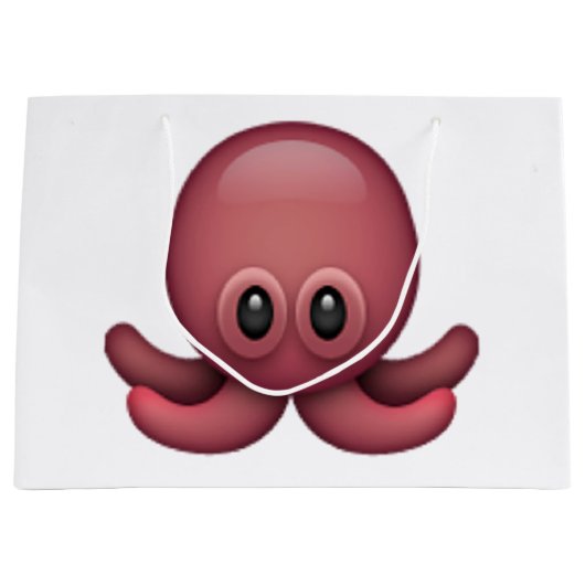 Oktopus - Emoji Große Geschenktüte (Vorderseite)