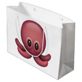 Oktopus - Emoji Große Geschenktüte (Rückseite Schrägansicht)