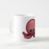 Oktopus - Emoji Kaffeetasse (Vorderseite Links)
