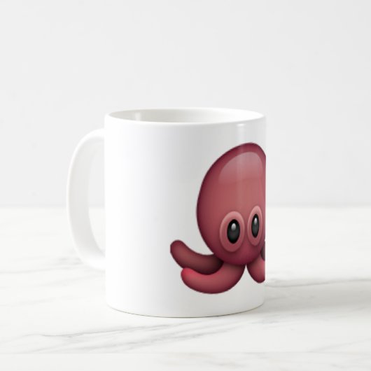 Oktopus - Emoji Kaffeetasse (Vorderseite Links)