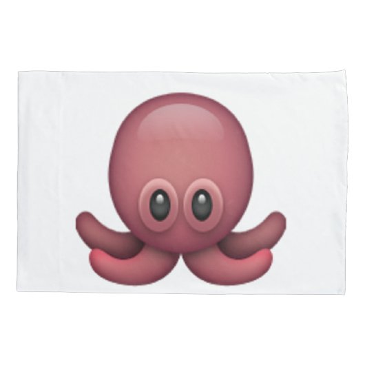 Oktopus - Emoji Kissenbezug (Rückseite)