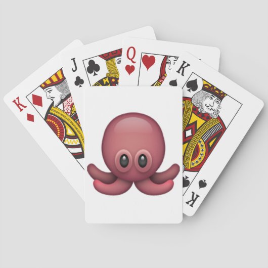 Oktopus - Emoji Spielkarten (Rückseite)