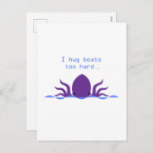 Oktopus Feiertagspostkarte (Vorne/Hinten)