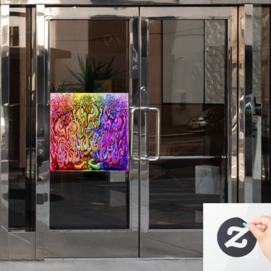 Oktopus Fensterklammer Fensteraufkleber (Büro Tür)