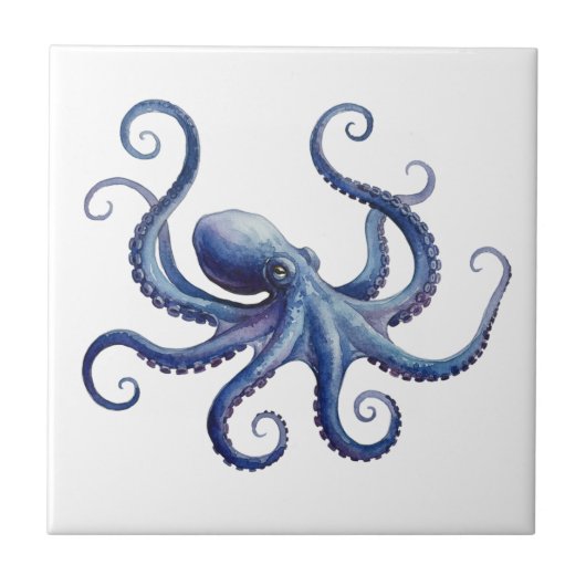 Oktopus Fliese (Vorderseite)