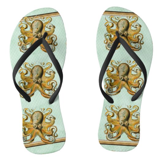 Oktopus-Flip-Flops Badesandalen (Fußbett)
